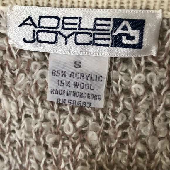 NWT Vintage Adele Joyce Open Cardigan Texture S - Picture 6 of 7
